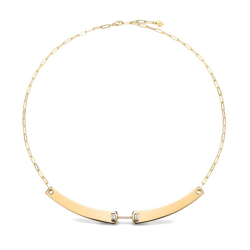 Dinner Date Mood Necklace in Yellow Gold - 1