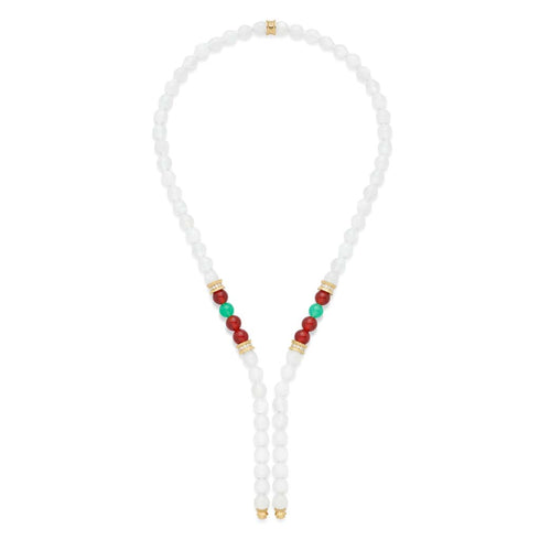 Moonstone Off Script Short Necklace - 1