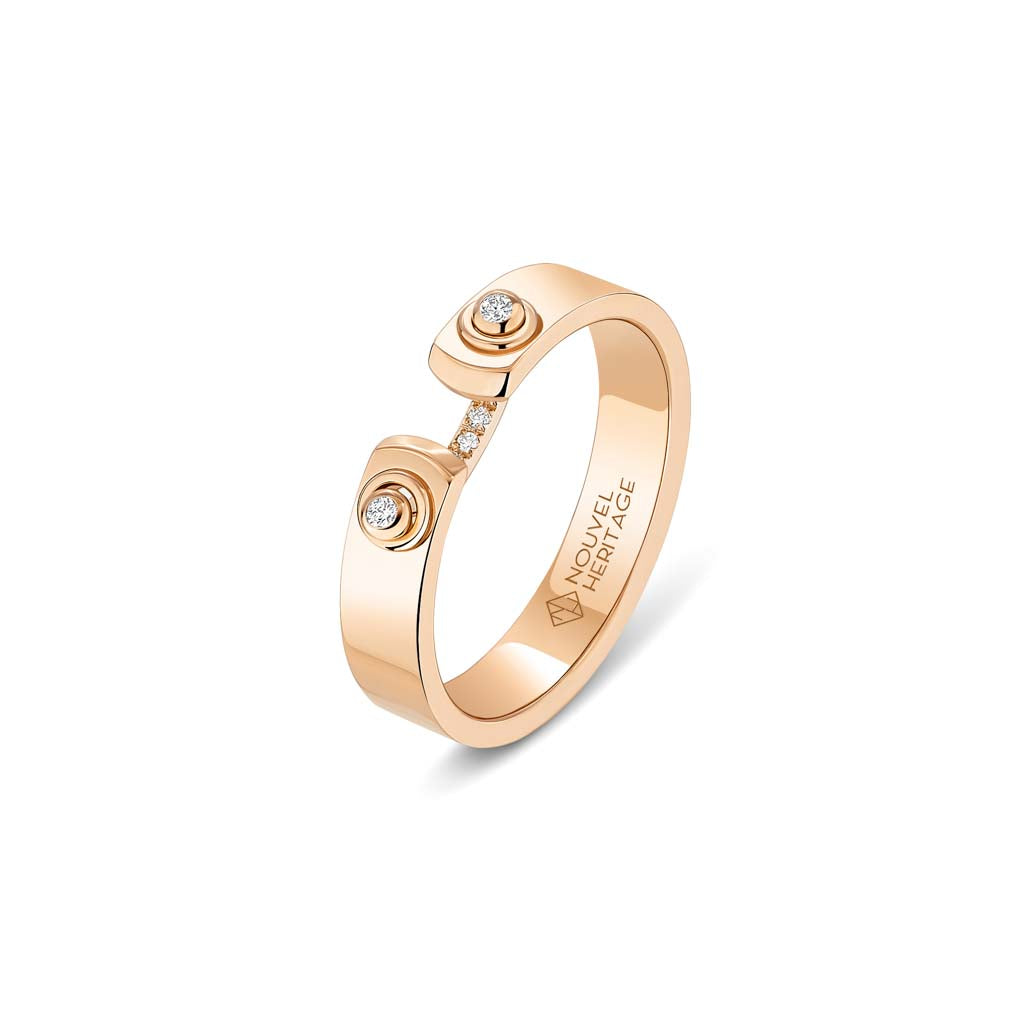 Nouvel Heritage Business Meeting Mood Ring in Rose Gold