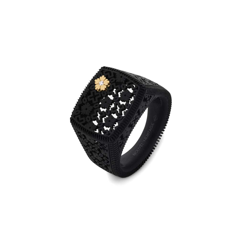 Nouvel Heritage Super Nature Titanium Ring NH72701T530 | Zadok