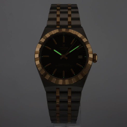 Royal 36 Steel and Gold Watch - 2