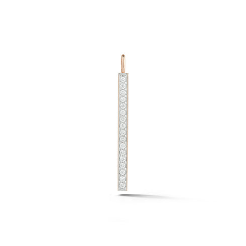 Dora 18K All Diamond Mini Bar Charm - 1