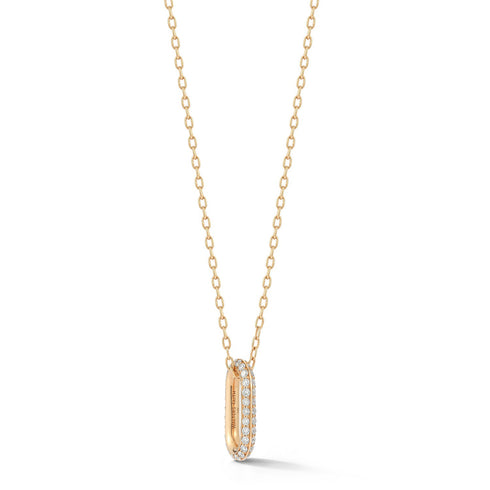 Saxon All Diamond Pave Link Necklace - 1