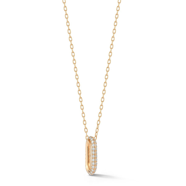 Saxon All Diamond Pave Link Necklace - 1