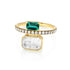 Eternity Ring Emerald-Cut Emerald - 1