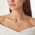 Love Letter C Necklace with Diamonds in 18K Yellow Gold - 3