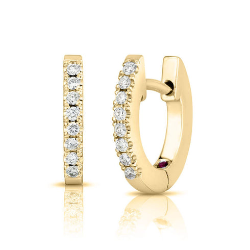 Classic Diamond Xx Small Hoop Earring - 1