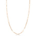 Paper Clip Link Necklace in 18K Rose Gold - 1