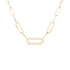 Maillon Small Necklace in 18K Yellow Gold with Diamonds - 1