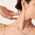Maillon Medium Earrings in 18k White Gold with Diamonds - 3