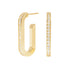 Maillon Large Earrings in 18K Yellow Gold with Diamonds - 1