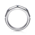 Contemporary 925 Sterling Silver Ring with Princess Cut Sapphire - 3