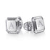 Contemporary 925 Sterling Silver Square Cufflinks - 4