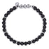 Bujukan 925 Sterling Silver Black Onyx Beaded Bracelet - 2