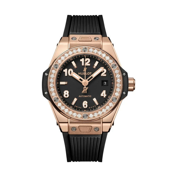 Big Bang One Click King Gold Diamonds 33mm Watch - 1