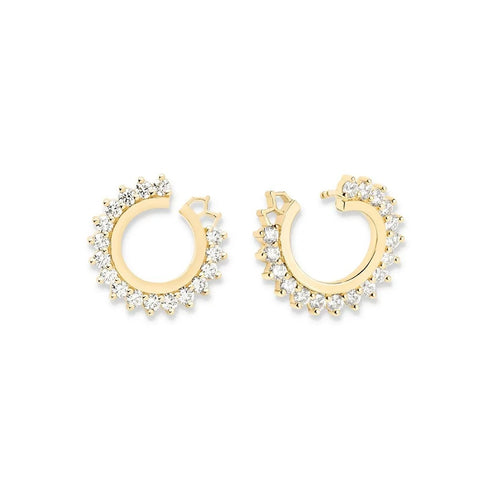 Round Diamond Earrings - 1
