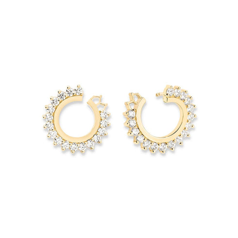 Round Diamond Earrings - 2