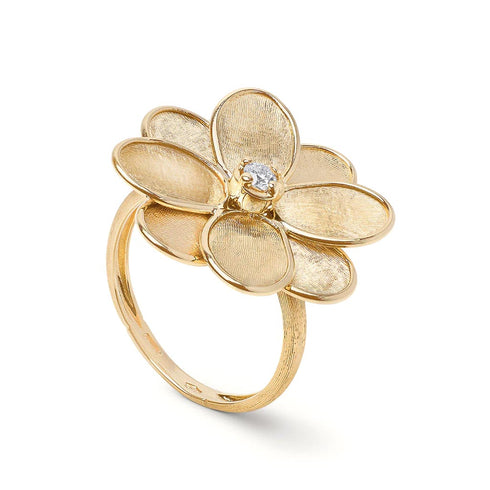 Petali Collection Full Pave Medium Flower Ring - 1