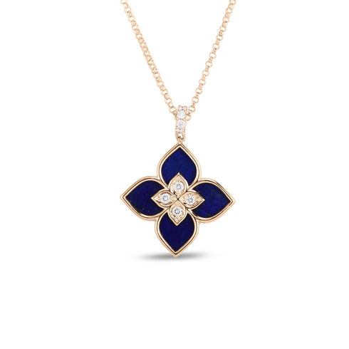 Venetian Princess Small Lapis &amp; Diamond Necklace - 2