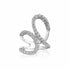 Loop By-Pass Split Shank Diamond Ring - 1