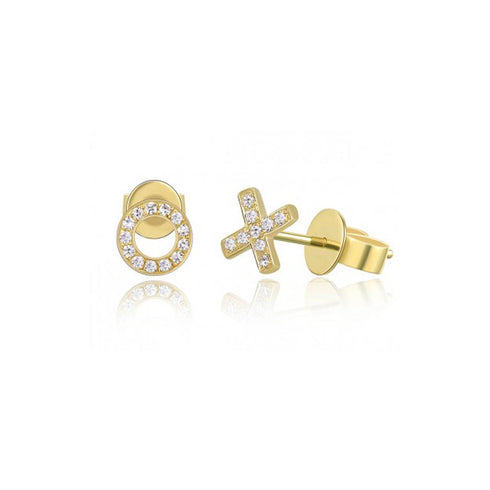 XO Diamond Studs - 1