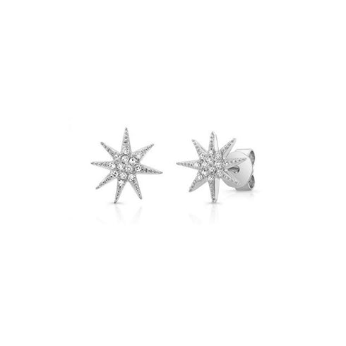 Diamond Starburst Earrings - 1