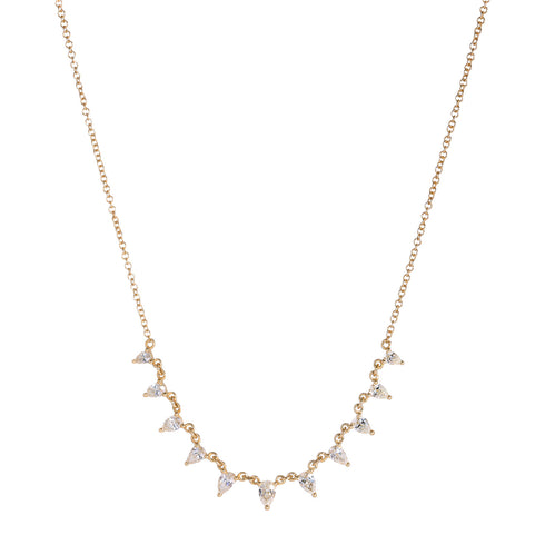 Station Dangle Diamond Necklace - 1