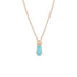 Art Deco Turquoise &amp; Diamond Zipper Necklace - 1
