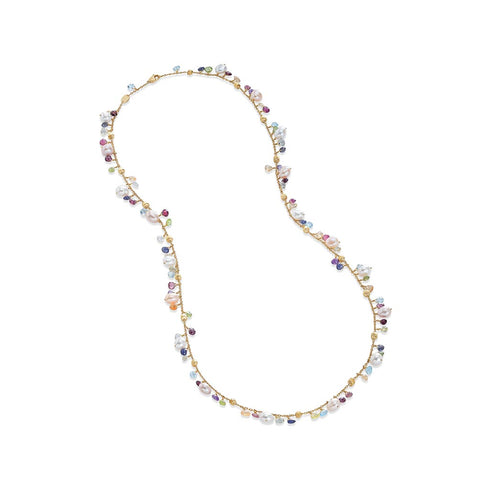 Paradise Collection Mixed Gemstone And Pearl Medium Necklace - 2