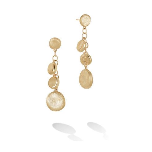 Jaipur Collection Engraved And Polished Charm Drop Earrings - 1