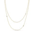 3 Floating Diamond Cable Chain Layered Necklace - 1