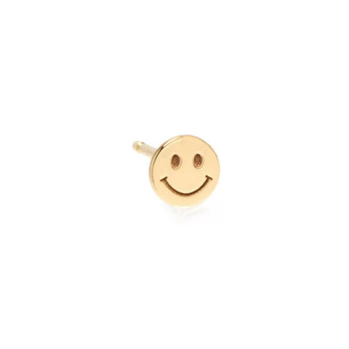 Itty Bitty Smiley Face Stud - 1
