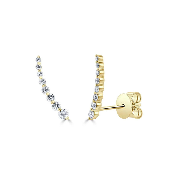 Climber Diamond Earrings 0.29ctw - 1
