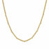 Yellow Gold Curb Link With 1.29ctw Stationary Diamonds Necklace - 1
