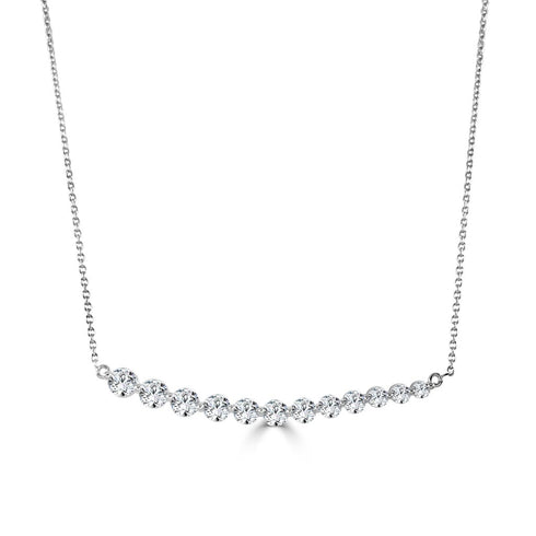 Gold And Diamond Necklace - 1