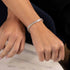 Split Prong Emerald Diamond Bracelet - 2