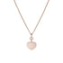 Happy Hearts Double Dangle Heart Diamond And Opal Pendant - 2