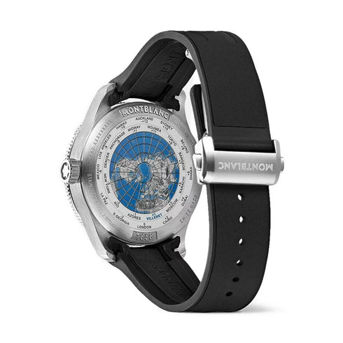 Montblanc 1858 GMT Black Rubber Watch - 2
