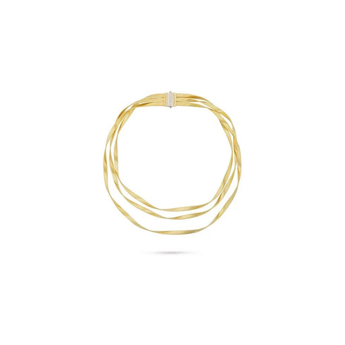 Marrakech Collection Diamond Three Strand Necklace - 1