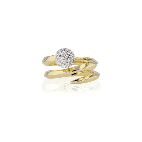 Infinity Double Wrap Knife Edge Ring - 1