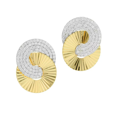 Large Aura Interlocking Studs - 1