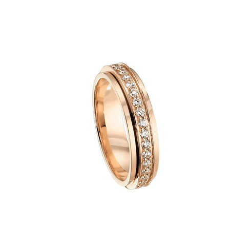 Possession Spinning Channeled Diamond Eternity 4.8mm Ring - 1