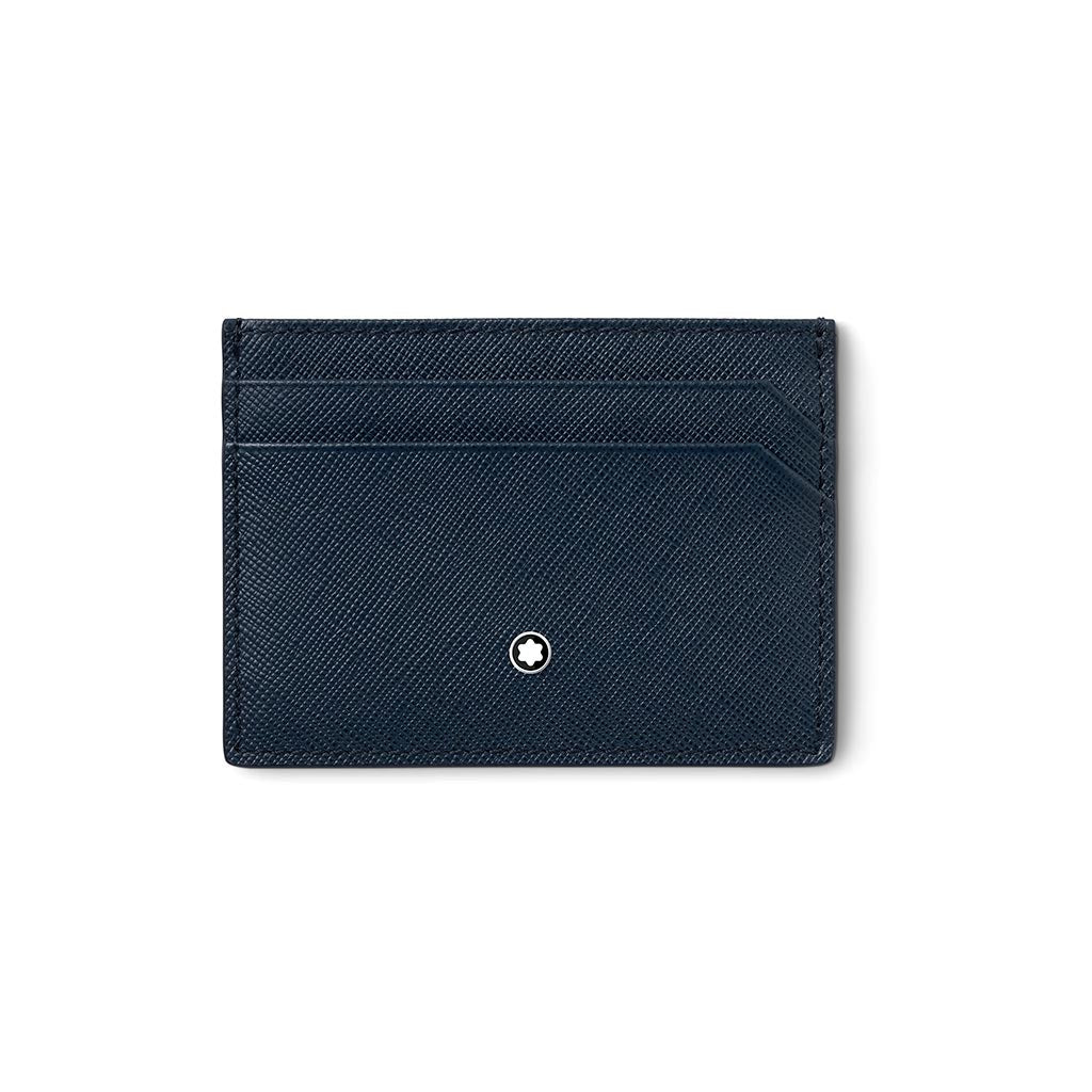 Montblanc Sartorial Pocket 5cc Blue Wallet 128596 - Zadok Jewelers