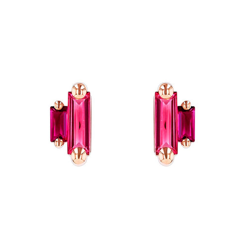 Amalfi Double Stack Red Mix Studs - 1