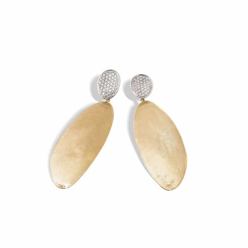 Lunaria Collection Diamond Elongated Double Drop Earrings - 1
