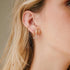 Diamond Tennis Snake Drop Earrings - 2