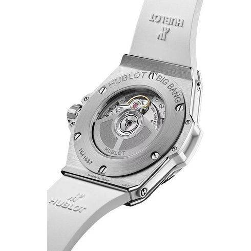 Big Bang One Click Steel White PavE Diamonds Dial 33mm Watch - 2