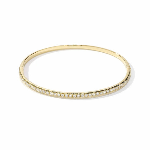 Single Row 1 Carat Diamond Bangle - 1