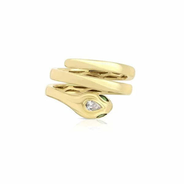Pinky ring.【コラージュアート】 Atticus Skull Compass Pinky Ring in Gold