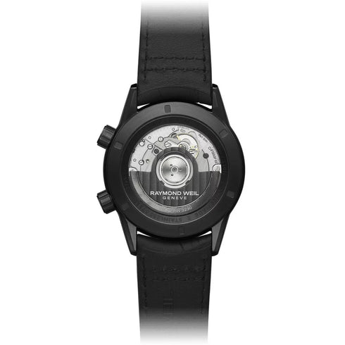 Freelancer GMT Worldtimer Black Leather Watch 41mm Watch - 3